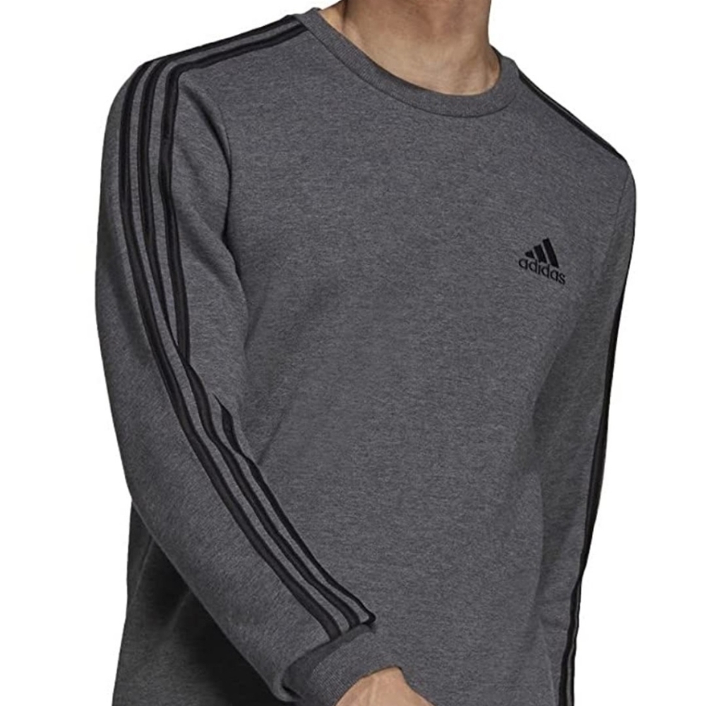 Men's Essentials Fleece 3-Stripes Sweatshirt